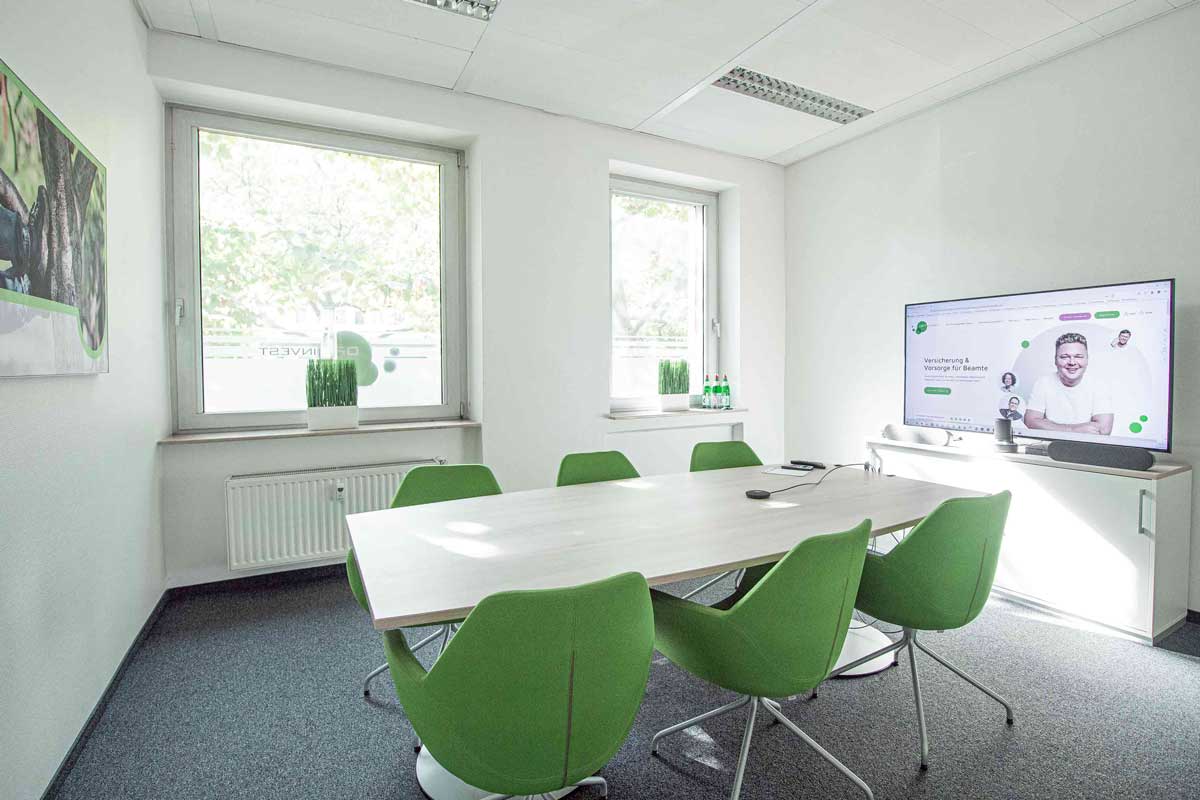 Einladende Beratungsräume mit zeitgemäßier Ausstattung Einladende Beratungsräume mit zeitgemäßier Ausstattung